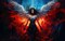 5D Fire & Ice Angel Girl Wing Picture Square Diamond Art Painting